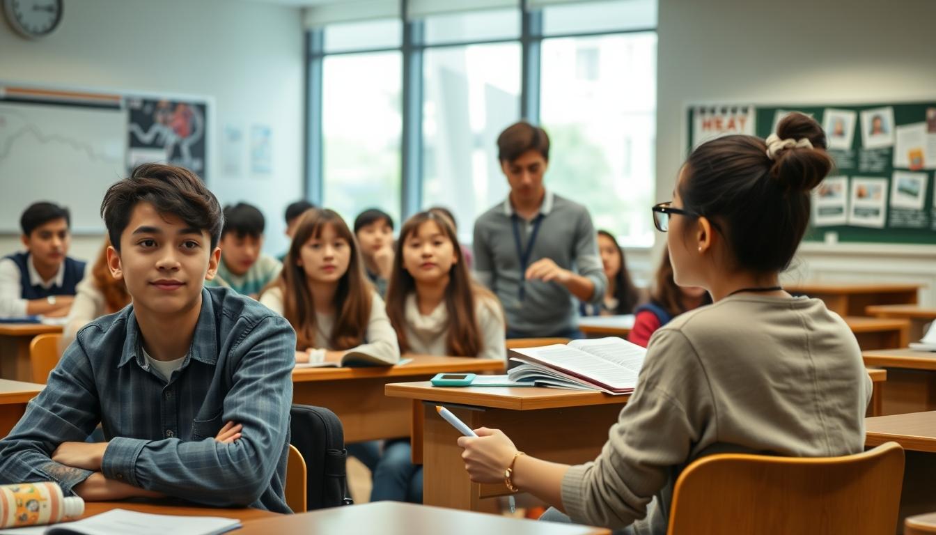 Structured study materials and learning resources on a desk